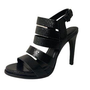 NIB ATELJE 71 SOIRE CRACKED LEATHER STRAPPY SANDALS